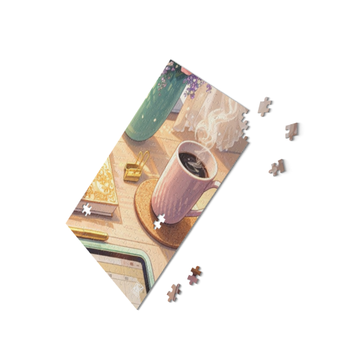 Cozy Morning Coffee Puzzle – 252/500 Piece Jigsaw