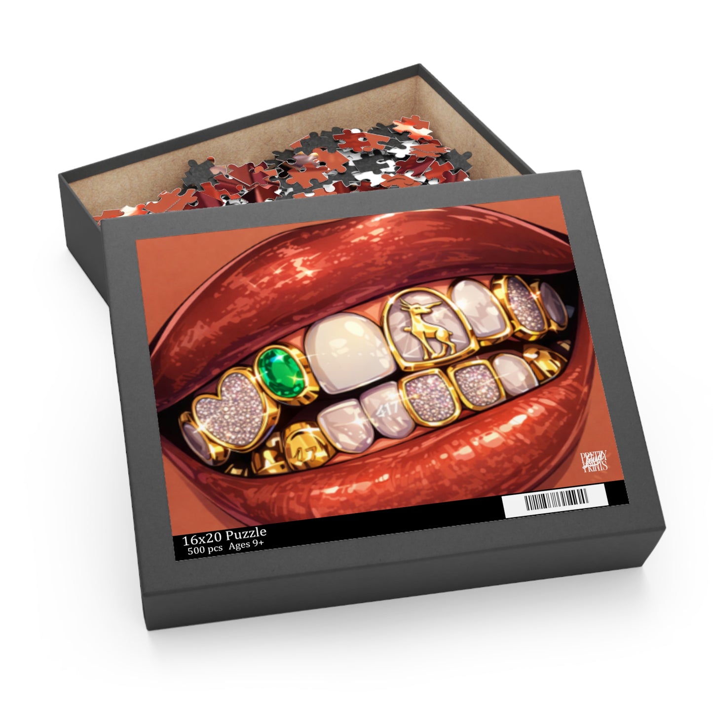 Lip & Gold Tooth Jigsaw Glam Puzzle — 252/500-Piece