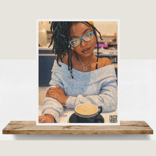 Portrait Coffee Puzzle — 252/500‑Piece Photo Jigsaw