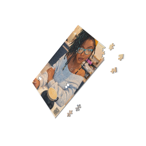 Portrait Coffee Puzzle — 252/500‑Piece Photo Jigsaw