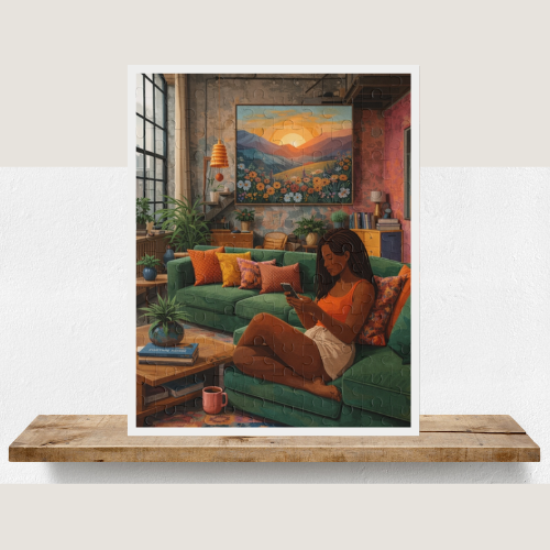 Comfy CozyTime Puzzle — 500/252/120-Piece Jigsaw