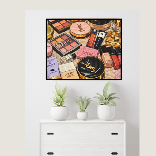 Cosmetics Makeup Collection Puzzle — 252/500 Piece Fashion Beauty Jigsaw