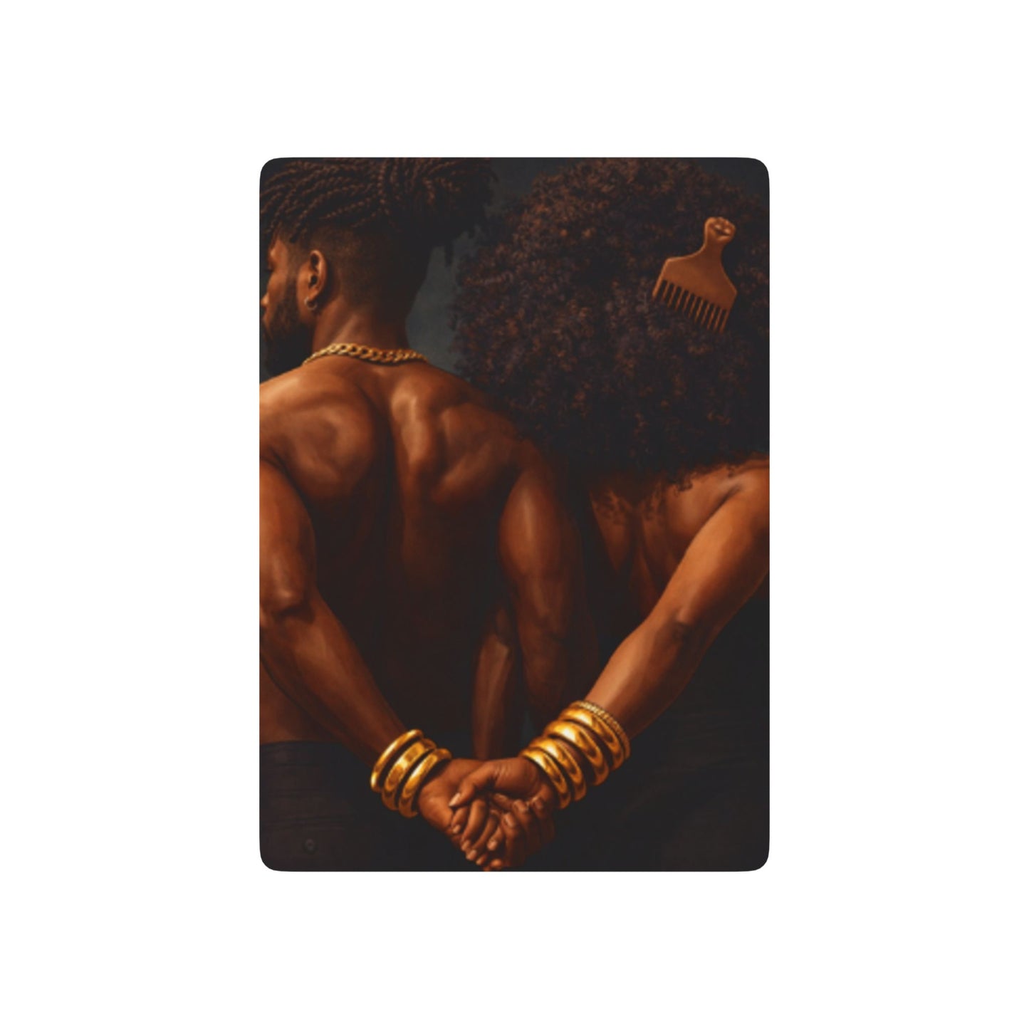 Poker Playing Cards — Afrocentric Couples Art Deck (Ace of Spades Design)