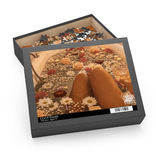 Floral Bath Relaxation Puzzle – 252-Piece Jigsaw