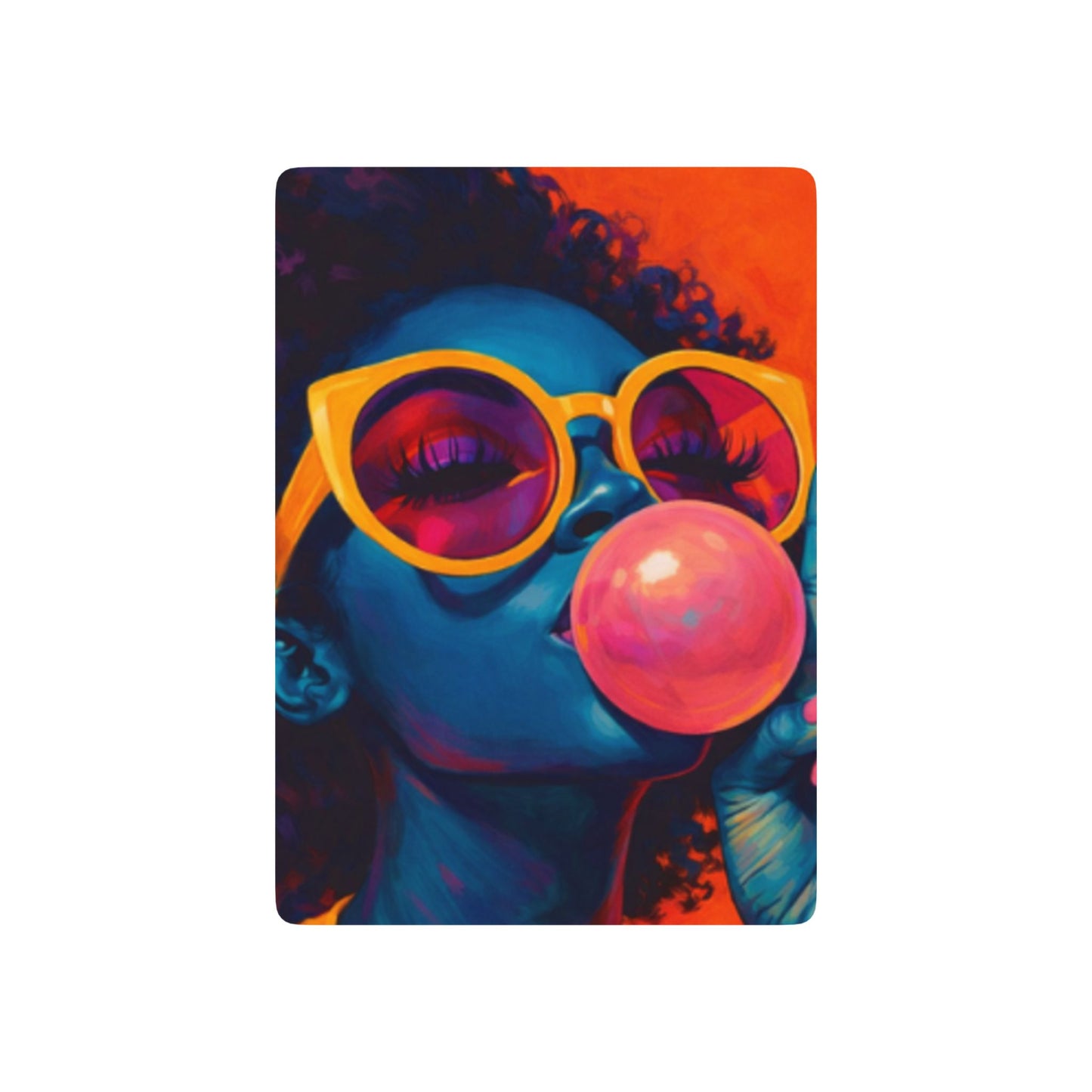 Vibrant Bubblegum Pop Poker Playing Cards — Artistic Ace Spade Deck