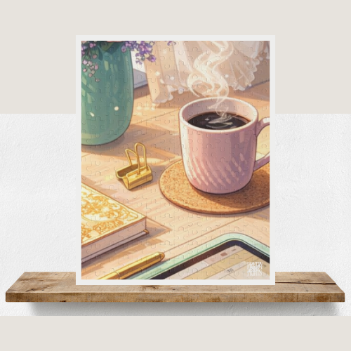 Cozy Morning Coffee Puzzle – 252/500 Piece Jigsaw