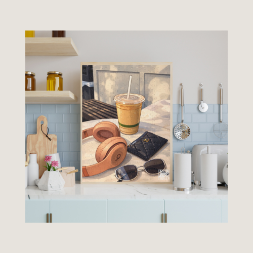 Coffee & Accessories Puzzle — 252/500-Piece Lifestyle Jigsaw