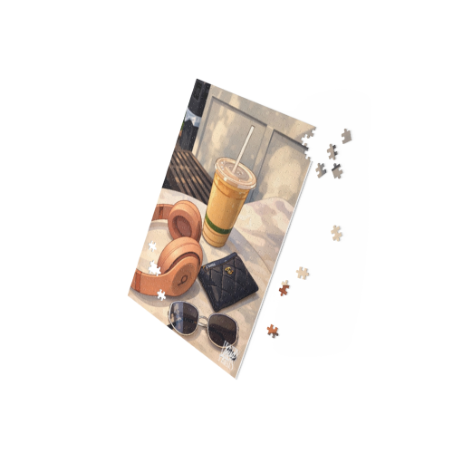 Coffee & Accessories Puzzle — 252/500-Piece Lifestyle Jigsaw