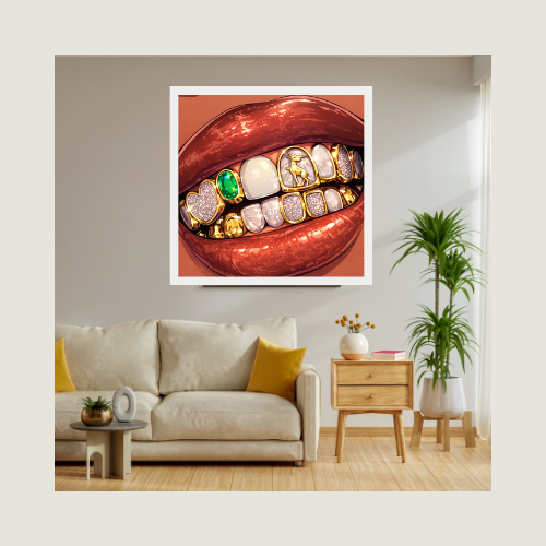 Lip & Gold Tooth Jigsaw Glam Puzzle — 252/500-Piece